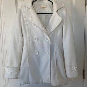 Forever 21 White double breasted coat